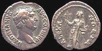 Hadrian Denarius - 34-138 AD