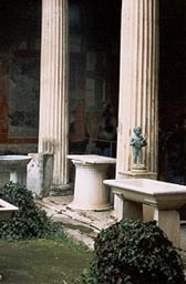 colonnaded walk enclosing a peristyle garden