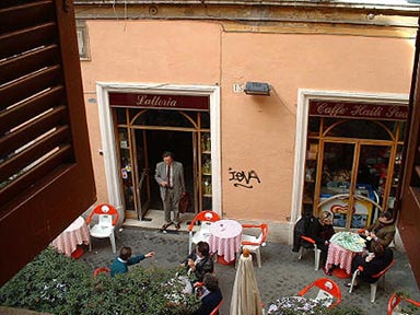 the latteria from our hotel window