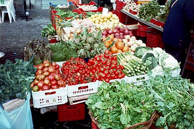 fruit and vegetable stall