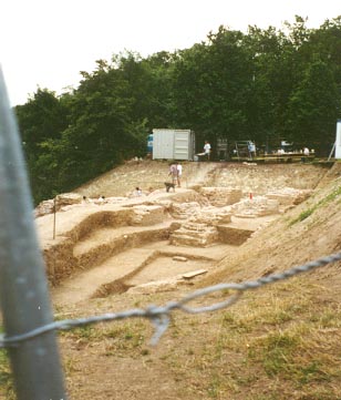 Ongoing excavation of a theater