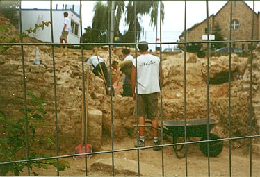 Ongoing excavation of a theater