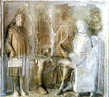 funerary monument of a wealthy fami, details