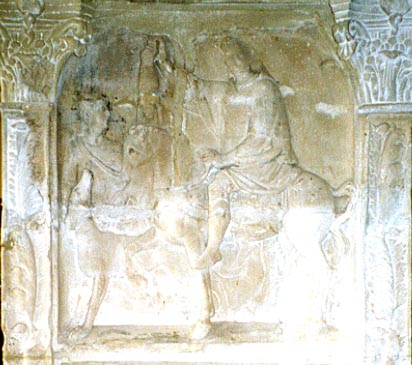 funerary monument of a wealthy fami, details