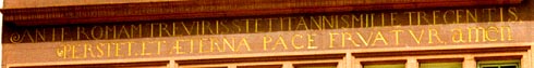 photo of inscription below