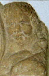 another wineboat, detail of a man's face