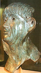 Trajan look-alike, side view