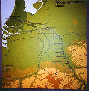 Map: Limes of Lower Germania
