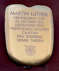 Luther plaque