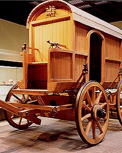 replica of travel carriage