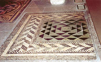 section of a mosaic floor