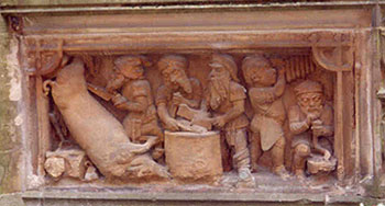 Heinzelm�nnchen Brunnen (Fountain), detail