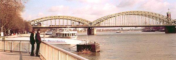 along the Rhein river