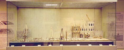 model of the construction of the Porta Praetoria