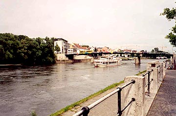 The Danube looking east