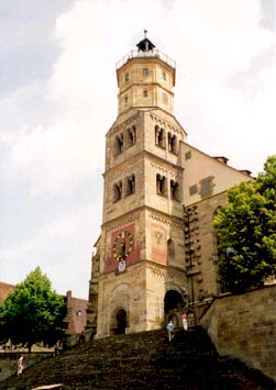 St. Michael's churchas seen from below