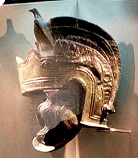 helmet, may be not part of the treasure