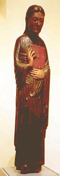 wooden statue, early middle ages