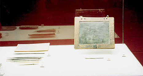 tablet and writing paraphernalia, Romano-Germanic Museum, Cologne