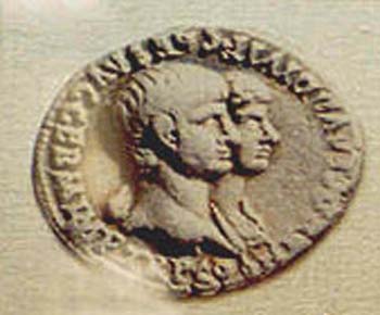 Claudius and Agrippina, Aureus