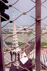 View of the river from the Cathedral - click here for more images of Cologne