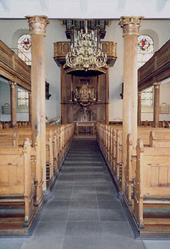 restored interior of the Stadtkirche