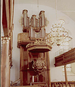 restored interior of the Stadtkirche
