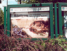 poster at entry of Röntgen Museum