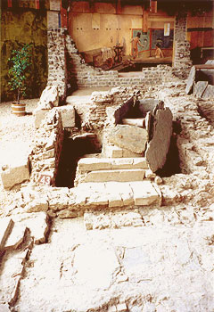 the baths wer built in two stages of Villas One and Two the baths wer built in two stages of Villas One and Two