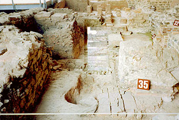 another section of the original baths, later a 4th century smelt oven another section of the original baths, later a 4th century smelt oven