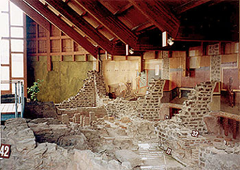 the baths wer built in two stages of Villas One and Two the baths wer built in two stages of Villas One and Two