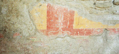 section, painted wall