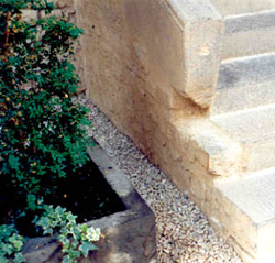 one of three staircases