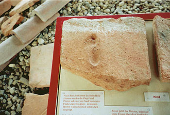child's foot imprint